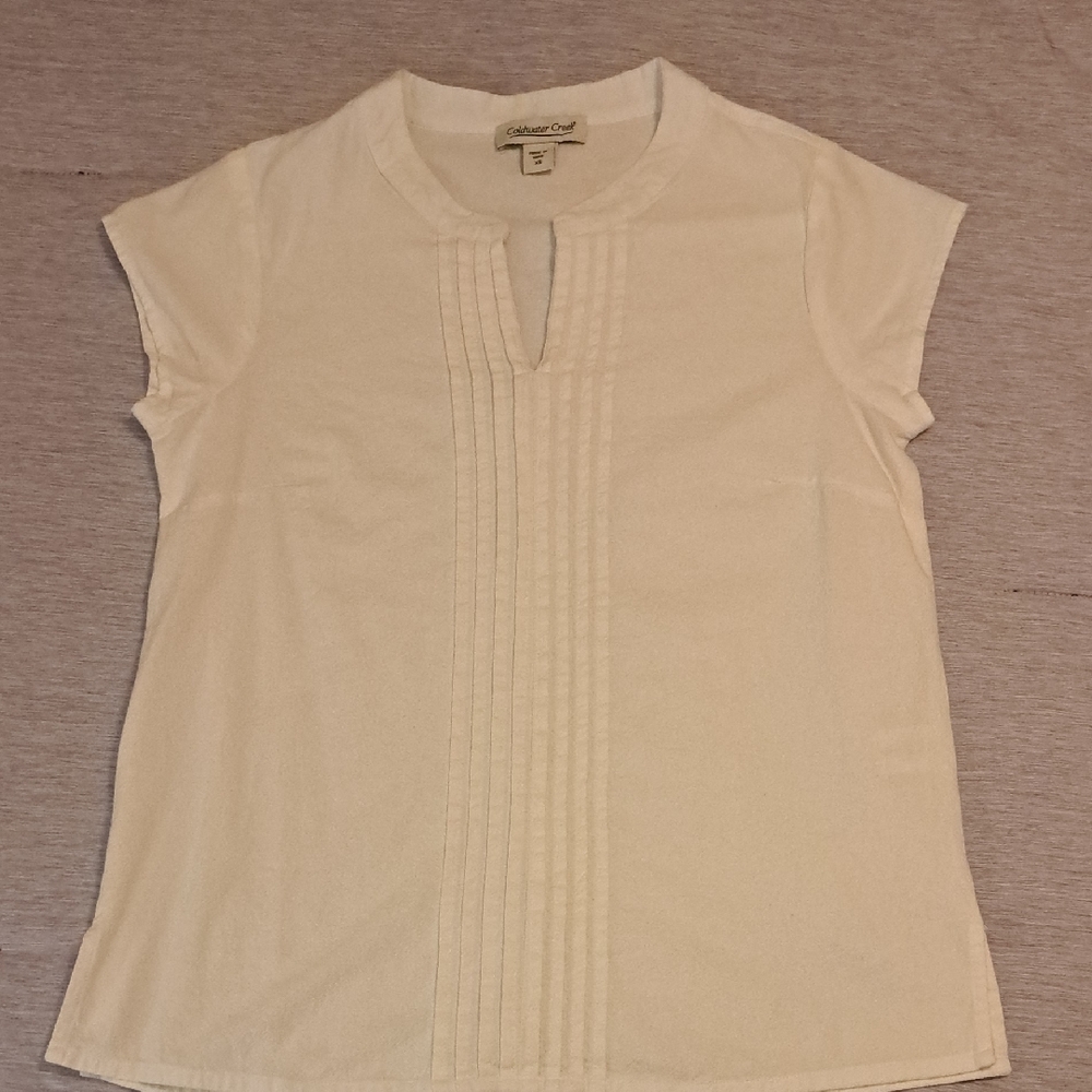 NWOT Coldwater Creek White Blouse